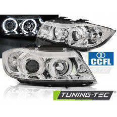 Φανάρια Angel Eyes CCFL Εμπρός Χρώμια BMW E90 05-09/2008 - (LPBMH6)