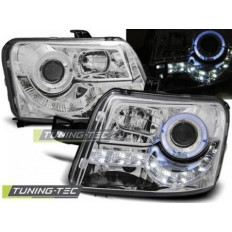 Φανάρια Angel Eyes Εμπρός Χρώμια Fiat Panda 03-10 - (LPFI13)