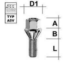 Μπουλόνι M12X1,25 / Κωνικό 60° / Κλειδί: 17X13 / Μήκος: 32mm