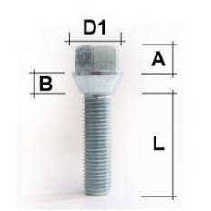 Μπουλόνι Τροχού M14x1,5 / Κωνικό 60° / Μήκος: 50 mm / Κλειδί: 17
