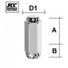 Παξιμάδι Τροχού  M14X1,5 / Κωνικό 60° / Κλειδί 22 - (M1415KEGZC)