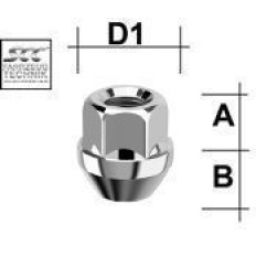 Παξιμάδι Τροχού  M14X1,5 / Κωνικό 60° / Κλειδί 19 - (M1415KEONL)