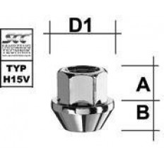Παξιμάδι Τροχού  M14X1,5 / Κωνικό 60° / Κλειδί 17 - (M1415KEOS)