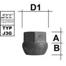 Παξιμάδι Τροχού  M14X1,5 / Πομπέ R12 / Κλειδί 19 - (M1415KUO2)