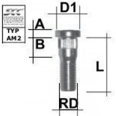 Μπουζόνι πολύσφηνο SCC M14x1,5 L: 49 mm - (M1415RE49AM2)