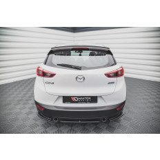 Splitter / Διαχύτης πίσω προφυλακτήρα Maxton Design for Mazda CX-3 - Μαύρο Γυαλιστερό - (MA-CX-3-1F-RD1G)