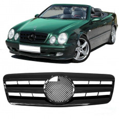 Μάσκα Εμπρός Mercedes CLK W208 (1997-2003) - Μαύρο Γυαλιστερό - 1 Τμχ. - (MB208240)