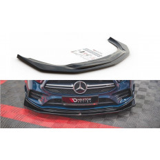 Spoiler / Χειλάκι εμπρός προφυλακτήρα Maxton Design Mercedes Benz A35 AMG W177 Carbon Look - (ME-A-177-35-FD3C)