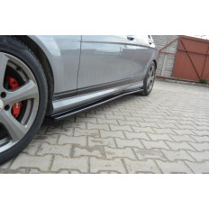 Πρόσθετα Πλαϊνά Μαρσπιέ Maxton Design Mercedes Benz C W204 AMG-Line look carbon - (ME-C-204-AMGLINE-SD1C)