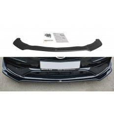 Spoiler / Χειλάκι εμπρός προφυλακτήρα Maxton Design Mercedes Benz CLA A45 AMG C117 Facelift Μαύρο Σαγρέ - (ME-CLA-117F-AMG-FD2T)