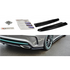 Πλαϊνά πίσω spoiler Maxton Design Mercedes Benz CLA C117 AMG-LINE FACELIFT μαύρο σαγρέ - (ME-CLA-117F-AMGLINE-RSD1T)