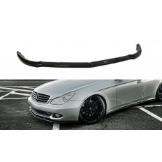 Spoiler / Χειλάκι εμπρός προφυλακτήρα Maxton Design Mercedes Benz CLS C219 STANDARD BUMPER μαύρο γυαλιστερό - (ME-CLS-C219-FD1G)