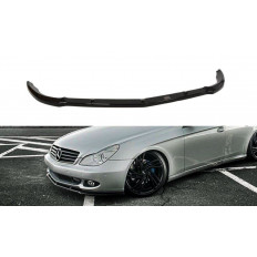 Spoiler / Χειλάκι εμπρός προφυλακτήρα Maxton Design Mercedes Benz CLS C219 STANDARD BUMPER Μαύρο Γυαλιστερό - (ME-CLS-C219-FD1G)