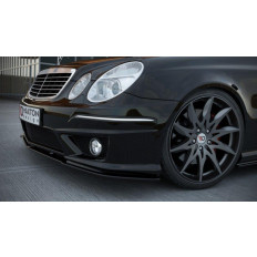 Spoiler / Χειλάκι εμπρός προφυλακτήρα Maxton Design Mercedes Benz E W211 AMG FACELIFT look carbon - (ME-E-211F-AMG-FD1C)