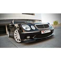 Spoiler / Χειλάκι εμπρός προφυλακτήρα Maxton Design Mercedes Benz E W211 AMG PREFACE μαύρο γυαλιστερό - (ME-E-W211-AMG-FD1G)