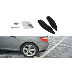 Πλαϊνά πίσω spoiler Maxton Design Mercedes Benz SLK R172 μαύρο γυαλιστερό - (ME-SLK-R172-RSD1G)
