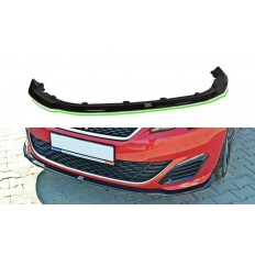 Spoiler / Χειλάκι εμπρός προφυλακτήρα Maxton Design PEUGEOT 308 II GTI Μαύρο Γυαλιστερό - (PE-308-GTI-FD1G)