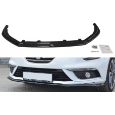 Spoiler / Χειλάκι εμπρός προφυλακτήρα Maxton Design Renault Megane Mk4 Hatchback Μαύρο Σαγρέ - (RE-ME-4-FD1T)