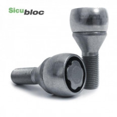 Μπουλόνι Τροχού Ασφαλείας Type Sicubloc M12x1,25 / Μήκος: 30mm / Κλειδί: 19 / Κωνικό 60° / Γαλβανιζέ - 4 Τμχ.