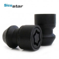 Παξιμάδι Τροχού Ασφαλείας  Type SicuStar M12x1,5 Κλειδί: 19 / Κωνικό 60° Κλειστού τύπου Μαύρο - (FSS-0759B)