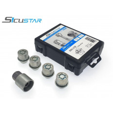 Παξιμάδι Τροχού Ασφαλείας για Ford  (Type SicuStar) M12x1,5 - Κλειδί: 19 - / Κωνικό 60° Κλειστού τύπου - 4Τεμ. - (FSS-0779)