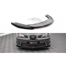 Spoiler / Χειλάκι Εμπρός Προφυλακτήρα V.3 Seat Ibiza (6L) Cupra - Μαύρο Γυαλιστερό - (SE-IB-3-CU-FD3G)