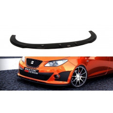 Spoiler / Χειλάκι εμπρός προφυλακτήρα Maxton Design SEAT IBIZA IV CUPRA Μαύρο Γυαλιστερό - (SE-IB-4-CUPRA-FD1G)