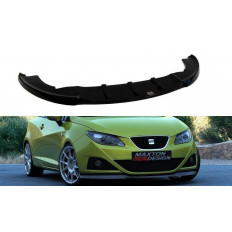Spoiler / Χειλάκι εμπρός προφυλακτήρα Maxton Design SEAT IBIZA IV Μαύρο Σαγρέ - (SE-IB-4-FD1T)