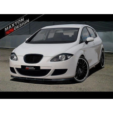 Spoiler / Χειλάκι εμπρός προφυλακτήρα Maxton Design SEAT LEON MK2 Μαύρο Γυαλιστερό - (SE-LE-2-FD1G)