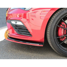Spoiler / Χειλάκι προφυλακτήρα Maxton Design μαύρο κόκκινο Seat Leon Mk3 Cupra/ FR Facelift - - (SE-LE-3F-CU-FD1G+FD3RED)