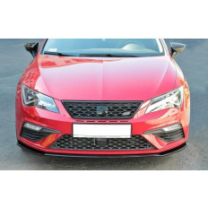 Spoiler / Χειλάκι εμπρός προφυλακτήρα Maxton Design Seat Leon Mk3 Cupra/ FR Facelift Carbon Look - (SE-LE-3F-CU-FD2C)