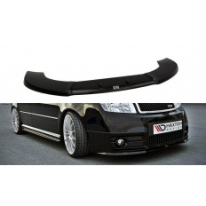 Spoiler / Χειλάκι εμπρός προφυλακτήρα Maxton Design SKODA FABIA I RS Μαύρο Σαγρέ - (SK-FA-1-RS-FD1T)