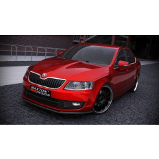 Spoiler / Χειλάκι εμπρός προφυλακτήρα Maxton Design Skoda Octavia Mk3 Carbon Look - (SK-OC-3-FD1C)