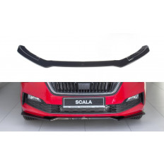 Spoiler / Χειλάκι εμπρός προφυλακτήρα Maxton Design Skoda Scala Μαύρο Σαγρέ - (SK-SC-1-FD2T)