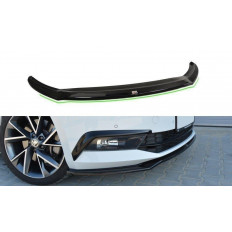 Spoiler / Χειλάκι εμπρός προφυλακτήρα Maxton Design Skoda Superb Mk3 Μαύρο Γυαλιστερό - (SK-SU-3-FD2G)