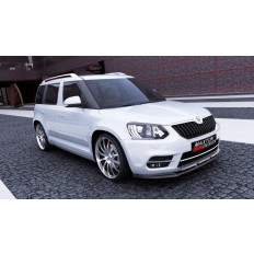 Spoiler / Χειλάκι εμπρός προφυλακτήρα Maxton Design SKODA YETI CITY FACELIFT MODEL Carbon Look - (SK-YE-1F-FD1C)