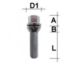 Μπουλόνι Μετατροπής M14x1,5 / Κωνικό 60° / Μήκος: 33 mm / Κλειδί: 17