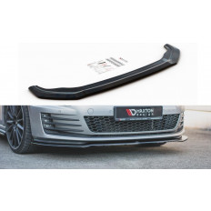 Spoiler / Χειλάκι εμπρός προφυλακτήρα Maxton Design VW Golf 7 GTI Μαύρο Σαγρέ - (VW-GO-7-GTI-FD2T)