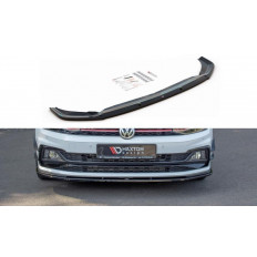 Spoiler / Χειλάκι εμπρός προφυλακτήρα Maxton Design VW POLO MK6 GTI look carbon - (VW-PO-6-GTI-FD1C)