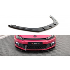 Spoiler / Χειλάκι Εμπρός Προφυλακτήρα V1 Maxton Design VW Scirocco - Mαύρο Γυαλιστερό - (VW-SC-3-FD1G)