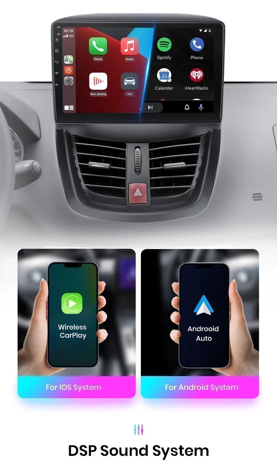 StreetWare - Οθόνη Multimedia Android OEM Peugeot 207 / 207 CC (2006 ...